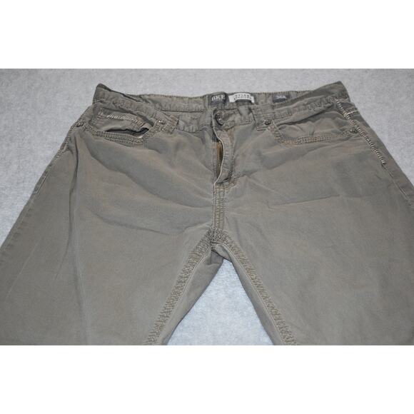 Buckle BKE Pants Mens Size 36 x 31 Tyler Straight Fit Tan Cotton 5 Pocket - Picture 3 of 7
